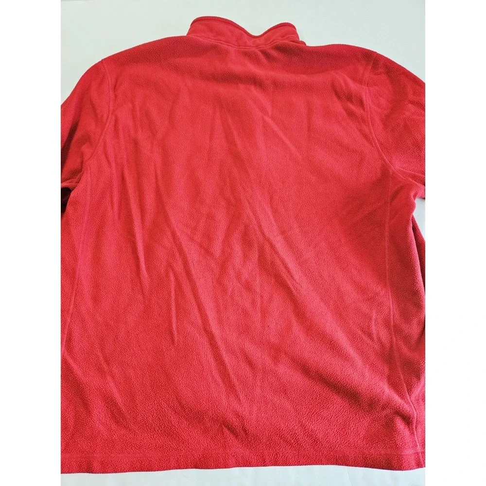 The North Face Fleece Pullover Men's Size 2XL 1/2‎ Zip Sweater Red Base Layer